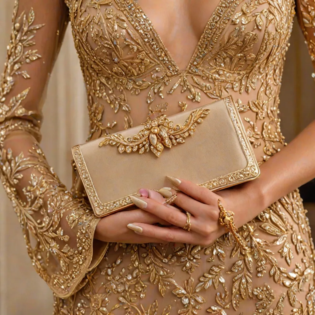 Jakie paznokcie do złotej sukienki?