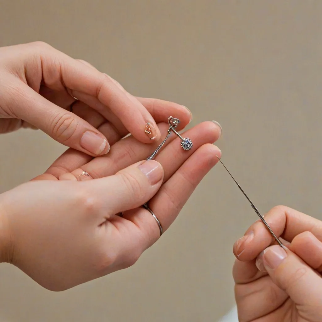 Jak zdjąć kolczyki od piercera?