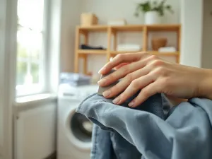 Zbliżenie na miękką, luksusową tkaninę modal w kolorze bieli, ukazujące jej delikatną strukturę i eleganckie drapowanie.